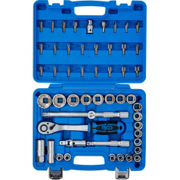 Coffret de Douilles douze pans | 12,5 mm (1/2") | 8 - 32 mm | 51 pièces