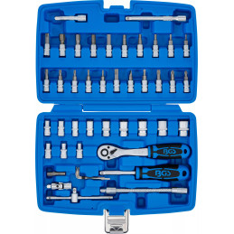 Coffret de douilles avec cliquet traversant | Gear Lock | 4,5 à 25 mm | 52 pièces