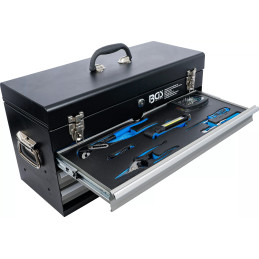 Caisse à outils métallique | 3 tiroirs | avec 147 outils