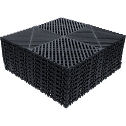 Jeu de carreaux en plastique | système de clic | 400 x 400 x 18 mm | 10 pcs.