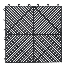 Jeu de carreaux en plastique | système de clic | 400 x 400 x 18 mm | 10 pcs.