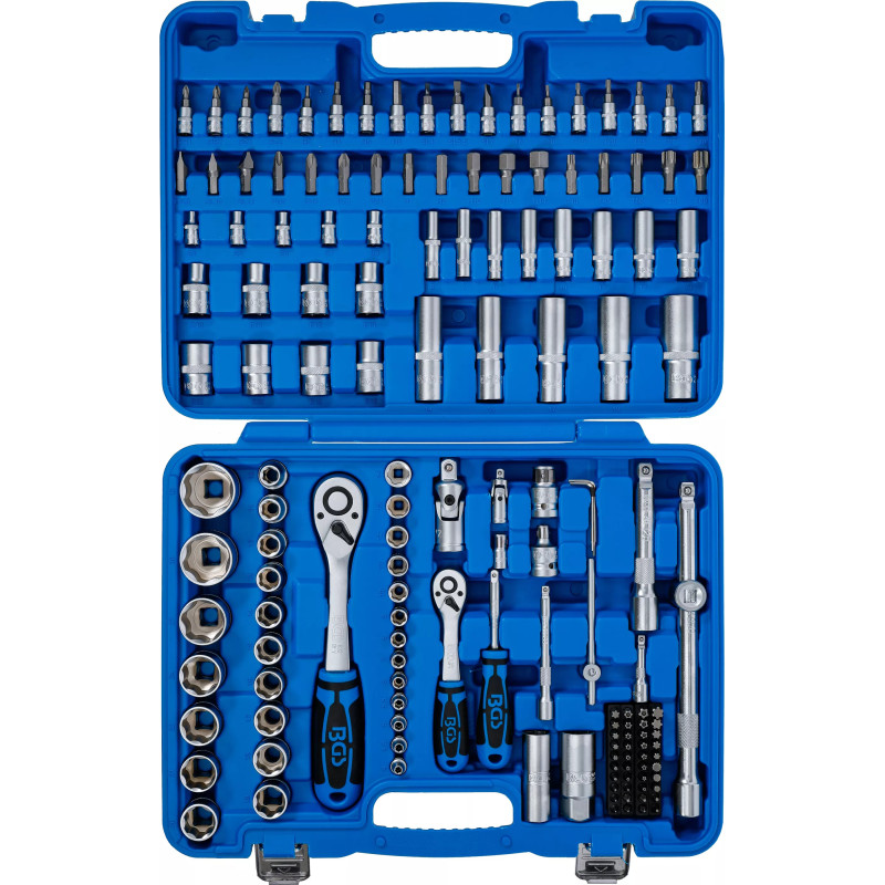 Coffret de Douilles à profil ondulé | 6,3 mm (1/4") / 12,5 mm (1/2") | 150 pièces