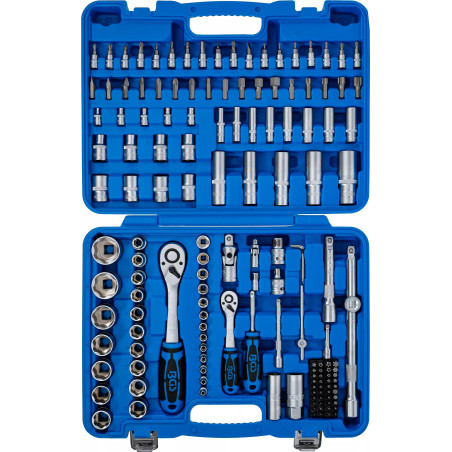 Coffret de Douilles à profil ondulé | 6,3 mm (1/4") / 12,5 mm (1/2") | 150 pièces