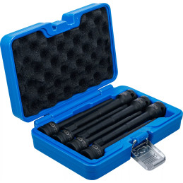 Jeu de douilles à embouts à choc | longueur 150 mm | 12,5 mm (1/2") | six pans femelle 5 - 14 mm | 7 pcs.