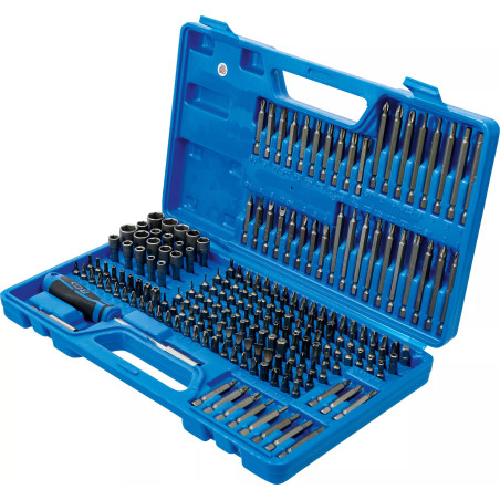 Jeu d’embouts de sécurité / universels pour foreuse | entraînement hexagonal mâle 6,3 mm (1/4") | 208 pièces