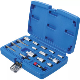 Jeu d’adaptateurs à embout/de clé à douille | 16 pièces