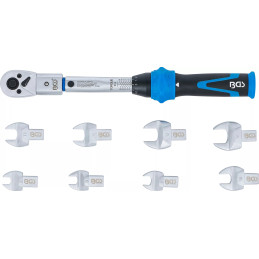 Jeu de clés dynamométriques | pour outils enfichables de 9 x 12 mm | 6 - 30 Nm | 10 pièces