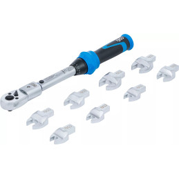 Jeu de clés dynamométriques | pour outils enfichables de 9 x 12 mm | 6 - 30 Nm | 10 pièces