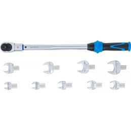 Jeu de clés dynamométriques | pour outils enfichables de 14 x 18 mm | 40 - 210 Nm | 11 pièces