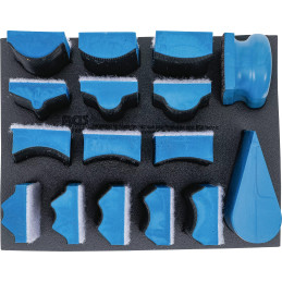 Bloc de ponçage à fixation autoagrippant | 16 pièces