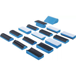 Bloc de ponçage à fixation autoagrippant | 16 pièces