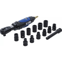 Jeu de visseuses à cliquet à air comprimé | 12,5 mm (1/2") | 102 Nm | 14 pièces
