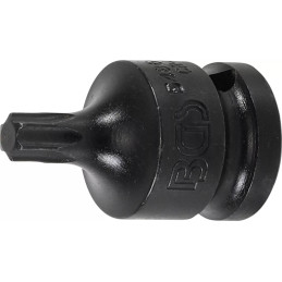 Douille à embouts à choc | longueur 42 mm | 12,5 mm (1/2") | profil T (pour Torx) T45