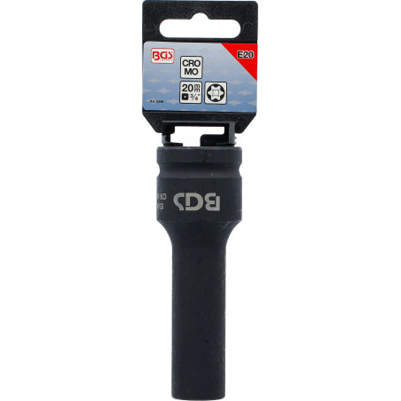 Douille à choc, profil E, longue | 20 mm (3/4") | E20