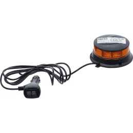 Lampe de signalisation panoramique | jaune | avec aimant | 12 V / 24 V | Ø 130 mm