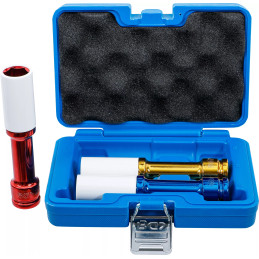 Jeu de douilles de puissance avec protection | 12,5 mm (1/2") | longueur 150 mm | 17 / 19 / 21 mm | 3 pièces