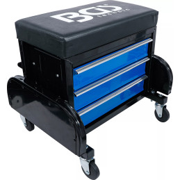 Siège d’atelier à roulettes | avec 3 tiroirs