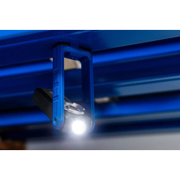 Lampe d’atelier COB-LED avec aimant et crochet | repliable | avec fonction de charge par induction