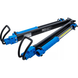 Lampe COB-LED pour capot moteur sur accu avec étrier extensible | 2 lampes de travail à COB-LED