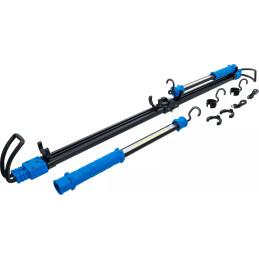 Lampe COB-LED pour capot moteur sur accu avec étrier extensible | 2 lampes de travail à COB-LED