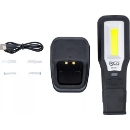 Lampe de travail COB-LED | repliable | avec station de recharge