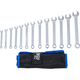 Jeu de clés mixtes | côté à bec avec fonction cliquet | 8 - 21 mm | 13 pièces