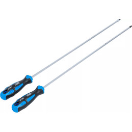 Jeu de tournevis | extra longs | fente, cruciformes PH | 2 pièces