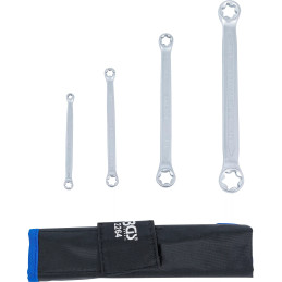 Jeu de clés à œil doubles profil E | E6 x E8 - E20 x E24 | 4 pièces