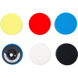 Jeu de tampons de polissage | Ø 150 mm | 6 pièces