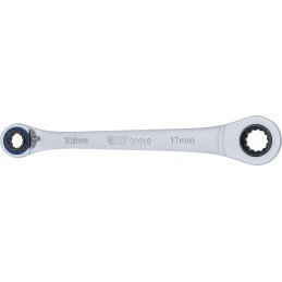 Clés polygonales à cliquet 4 en 1 | 10 x 12, 14 x 17 mm