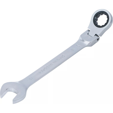 Clé mixte à cliquet | à couder | 19 mm