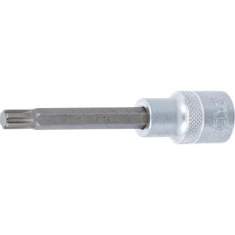 Douilles à embouts | longueur 100 mm | 12,5 mm (1/2") | profil cannelé (pour RIBE) M8