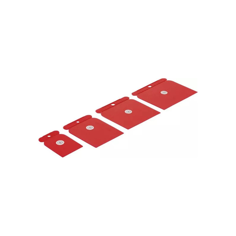 Jeu de couteaux à mastiquer | matière plastique | 50 / 80 / 100 / 120 mm | 4 pièces