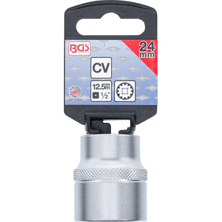 Douille pour clé, Gear Lock | 12,5 mm (1/2") | 24 mm