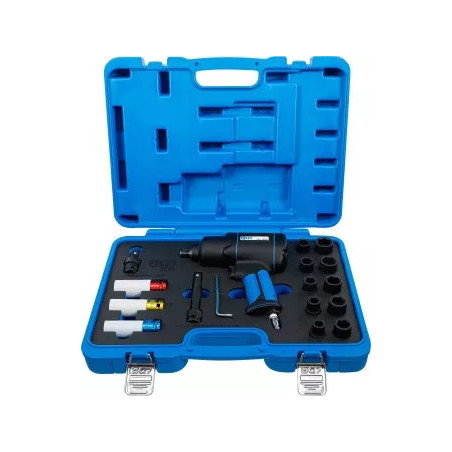 Jeu de clé à choc et de douilles | 12,5 mm (1/2") | 1200 Nm | 16 pièces