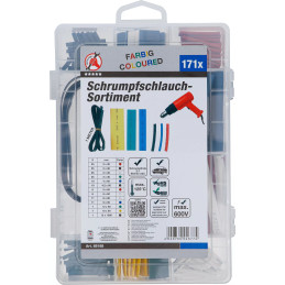 Assortiment de gaines thermorétractables | couleurs | 171 pièces