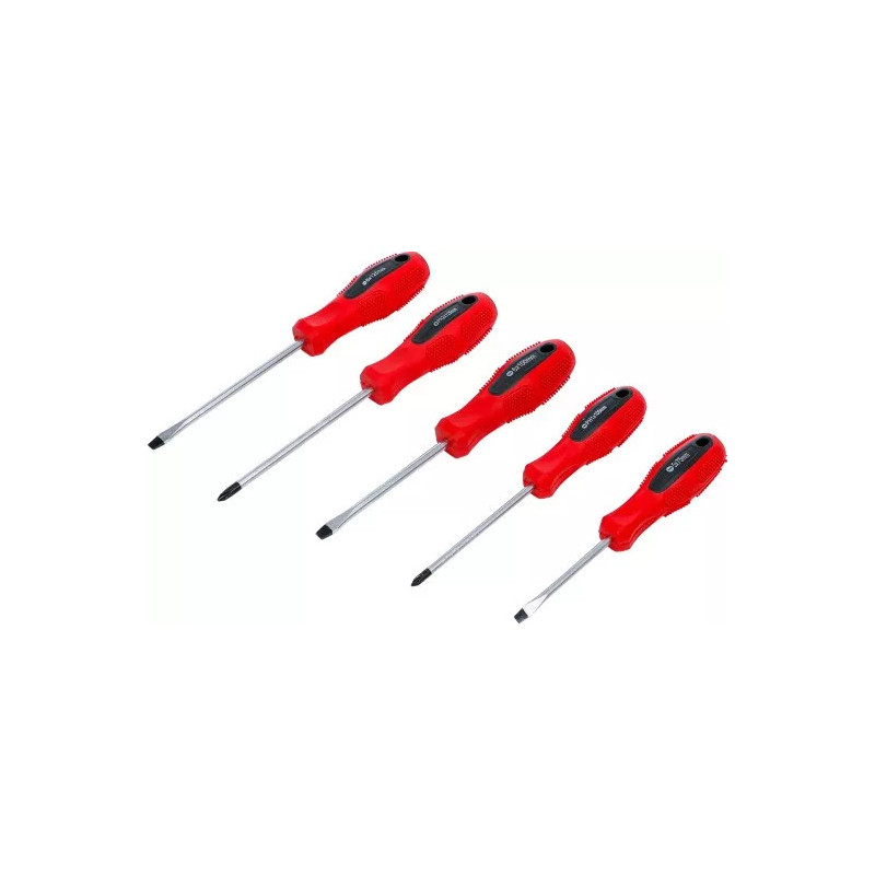 Jeu de tournevis | plats / cruciformes | 5 pièces