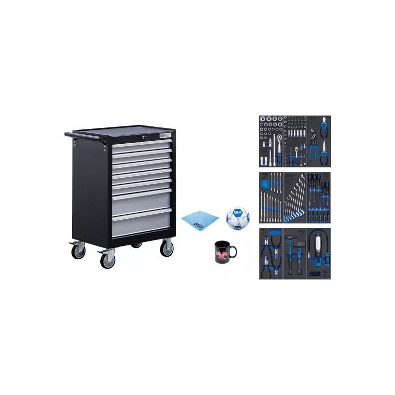 Servante d'atelier | 7 tiroirs | avec 120 outils