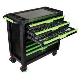 CHARIOT À OUTILS XL AVEC 8 TIROIRS ASSEMBLÉ AVEC 468 PIÈCES