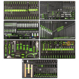 CHARIOT À OUTILS XL AVEC 8 TIROIRS ASSEMBLÉ AVEC 468 PIÈCES