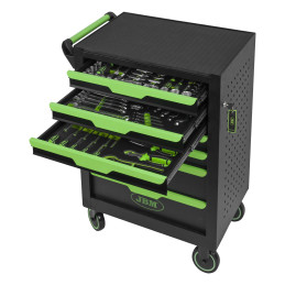 CHARIOT À OUTILS 7 TIROIRS - 154PCS