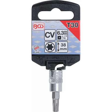 Douille à embouts | 6,3 mm (1/4") | profil T (pour Torx) T30