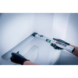 Comparateur d'angles LCD numérique avec niveau à bulle | 450 mm