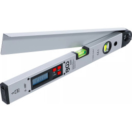 Comparateur d'angles LCD numérique avec niveau à bulle | 450 mm