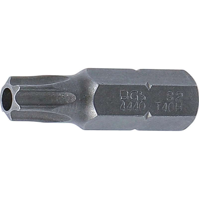 Embout | Longueur 30 mm | 8 mm (5/16") | profil T (pour Torx) avec perçage T40