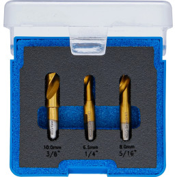 Jeu de fraises à dépointer | acier-cobalt 5% | 3 pièces