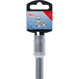 Douille pour clé, six pans, longue | 12,5 mm (1/2") | 10 mm