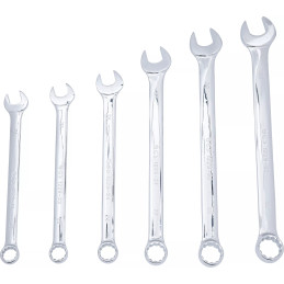 Jeu de clés mixtes | extra longues | 21 - 32 mm | 6 pièces