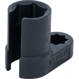 Douille pour sonde Lambda | avec angle | 12,5 mm (1/2") double carré | 22 mm | fente 11 mm