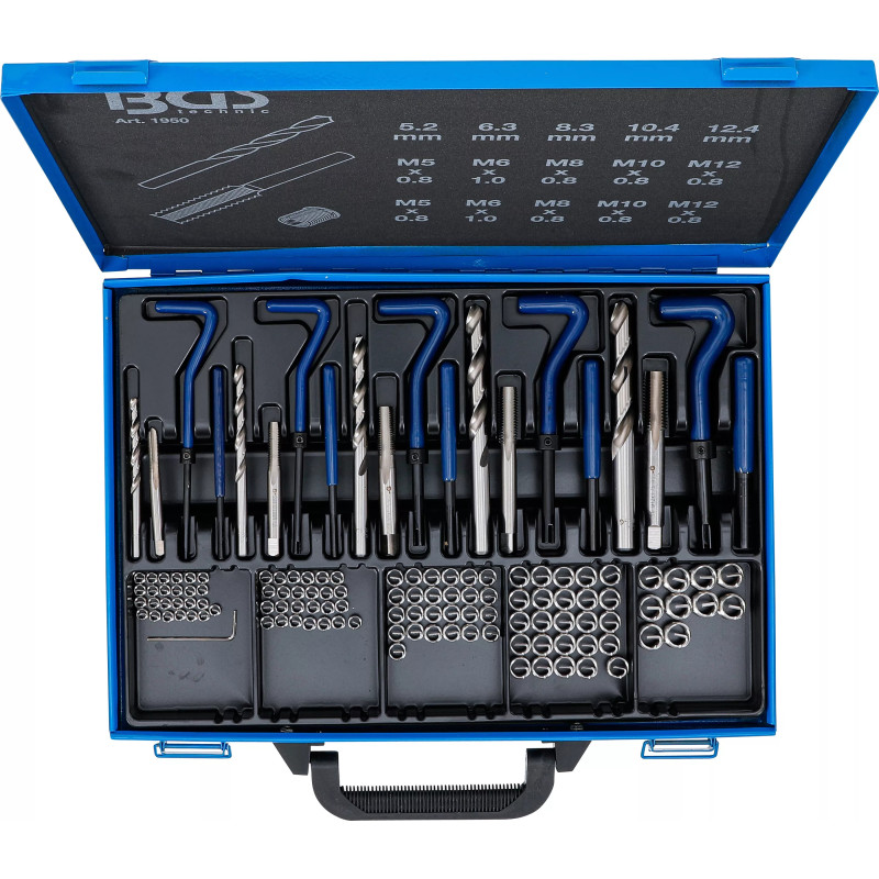 Kit de réparation de filets | M5 - M12 | 130 pièces
